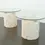 Thumbnail: 1980s Natural Mactan Stone End or Side Tables with Glass Tops