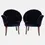 Thumbnail: Pair of High Style Art Deco Fan Backed Side Chairs