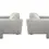 Thumbnail: Pair of Platinum Gray "Deco" Lounge Chairs by Vladimir Kagan