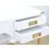 Thumbnail: Vintage Brass and White Lacquered Campaign Style Writing Table/Desk