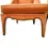 Thumbnail: 1960s Pair of Hollywood Regency Slipper Chairs in Orange with Wood Trim