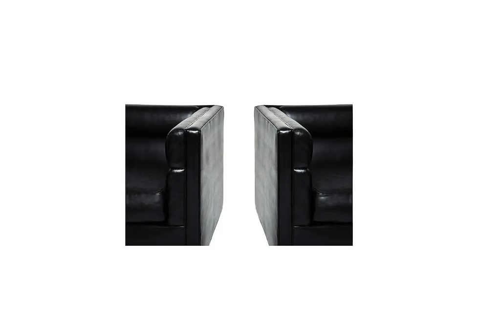 Thumbnail: Pair of Black "Channel" Chairs Designed by Roger Sprunger for Dunbar
