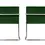 Thumbnail: Eight Chrome Mies van der Rohe Tubular Brno Chairs by Knoll in Green Velvet