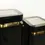Thumbnail: Karl Springer Style Hollywood Regency Black and Brass Pedestals