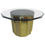 Thumbnail: Mastercraft Faceted Brass Dining Table