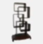 Thumbnail: Chinese Asymmetrical Zitan Wood Collector's Shelf/Room Divider