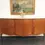 Thumbnail: Elegant French Parquetry Three-Door Marble-Top Buffet or Sideboard
