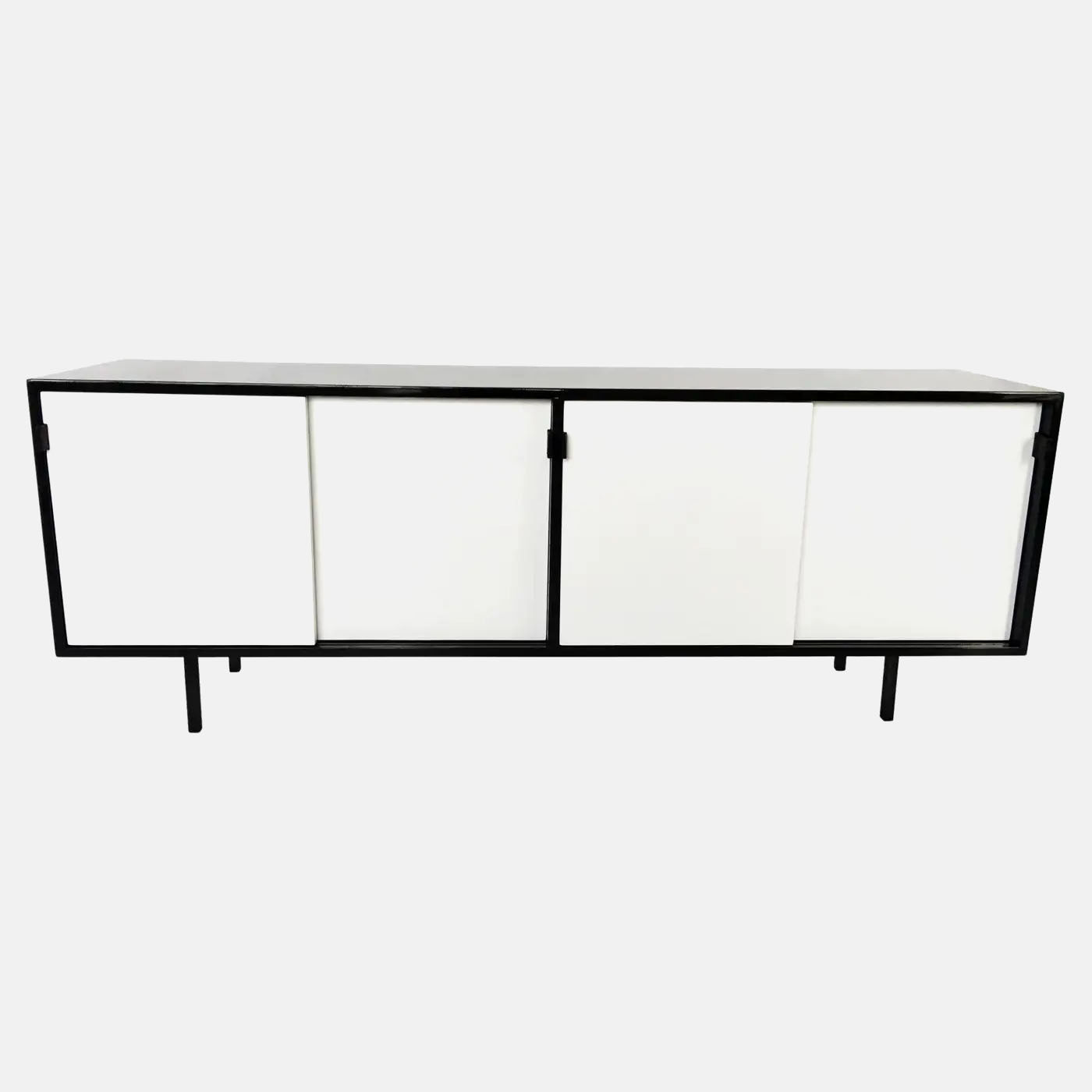 Free-Standing Lacquered Credenza Designed by Florence Knoll, 1950s