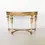 Thumbnail: Italian Neoclassical Painted Giltwood Demilune Console with Matching Mirror