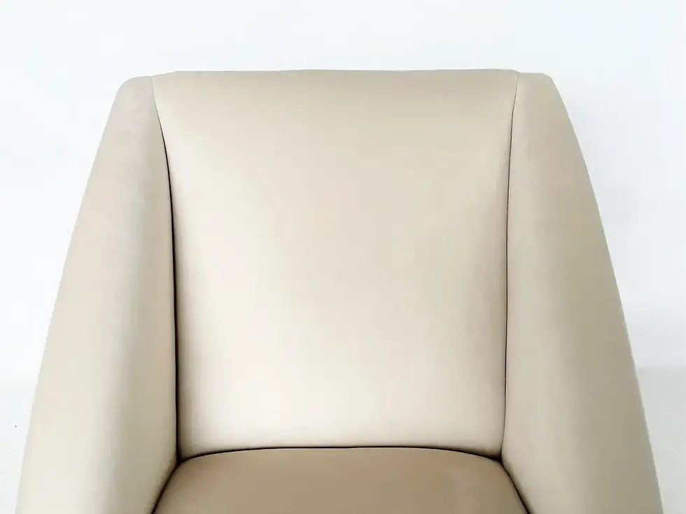 Thumbnail: Pair of Geometric Italian Club or Lounge Chairs Attributed to Gio Ponti