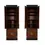 Thumbnail: Campaign Style Lacquered Tall Fitted Cabinets by Henredon, Pair