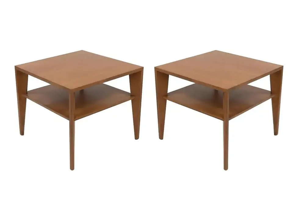 Modernist Russel Wright Square Tables by Conant Ball