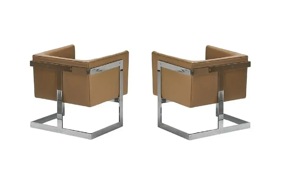 Thumbnail: Thayer Coggin "T-Back Chairs" by Milo Baughman