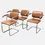 Thumbnail: Set of Four Tanned Cognac Marcel Breuer Cesca Dining Chairs