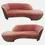 Thumbnail: Set of Two Dusty Rose Pink Vladimir Kagan Cloud Sofas