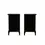 Thumbnail: Pair of American Black Lacquer and Brass Regency Cabinets, 1960's