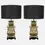 Thumbnail: Pair of Chinese Archaistic Brass Table Lamps, 1940s