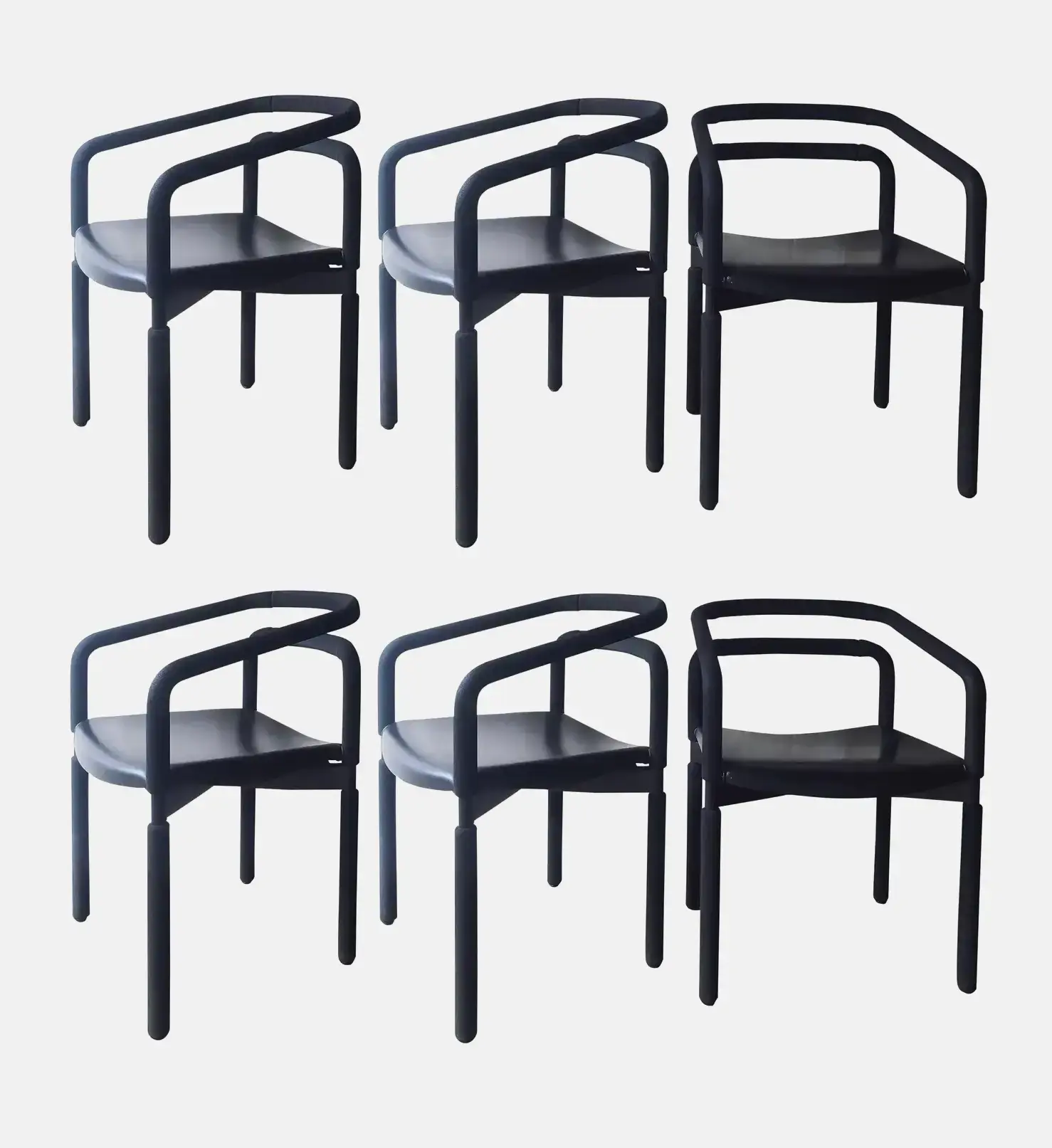Six "Rubber Chairs" by Brian Kane for Metropolitan Furniture – Steelcase