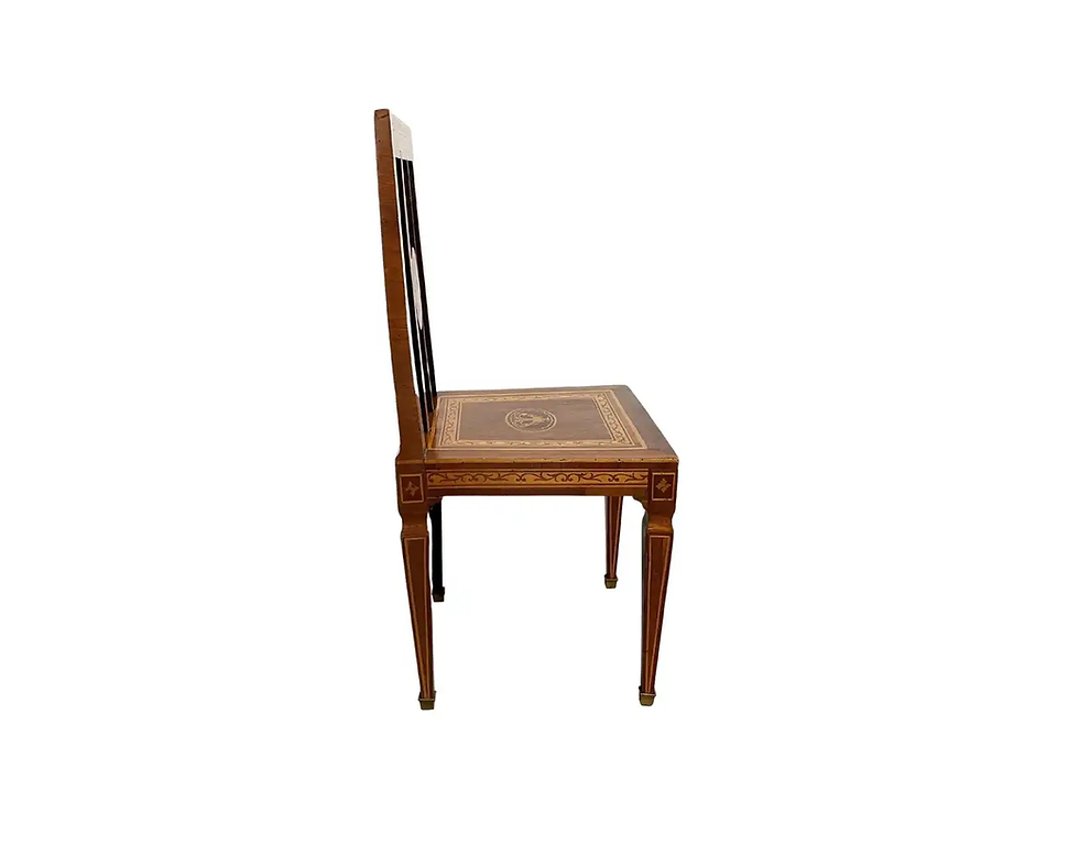 Thumbnail: Neoclassical Marquetry Desk Chair in the Style of Giuseppe Maggiolini, Italy