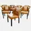 Thumbnail: Eight Vintage Dyed Leather Dining Chairs Attributed to Frits Henningsen