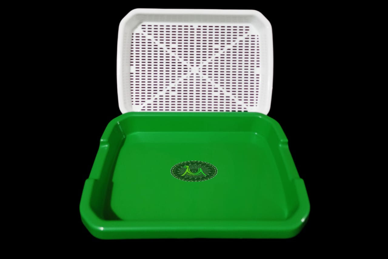 Specialized Microgreen Trays for Hydroponically grown microgreens