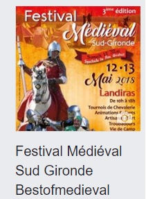 La page facebook du festival comptabilise aujourd'hui plus de 1800 "likes".Merci à tous  ceux qui suivent notre actualité!pour nous trouver taper "Festival Médiéval Sud Gironde Bestofmedieval"
