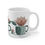 Thumbnail: Sage Green, Pink Flowers, Coffee Mug, Elegant Coffee Mug, Gifts for Her