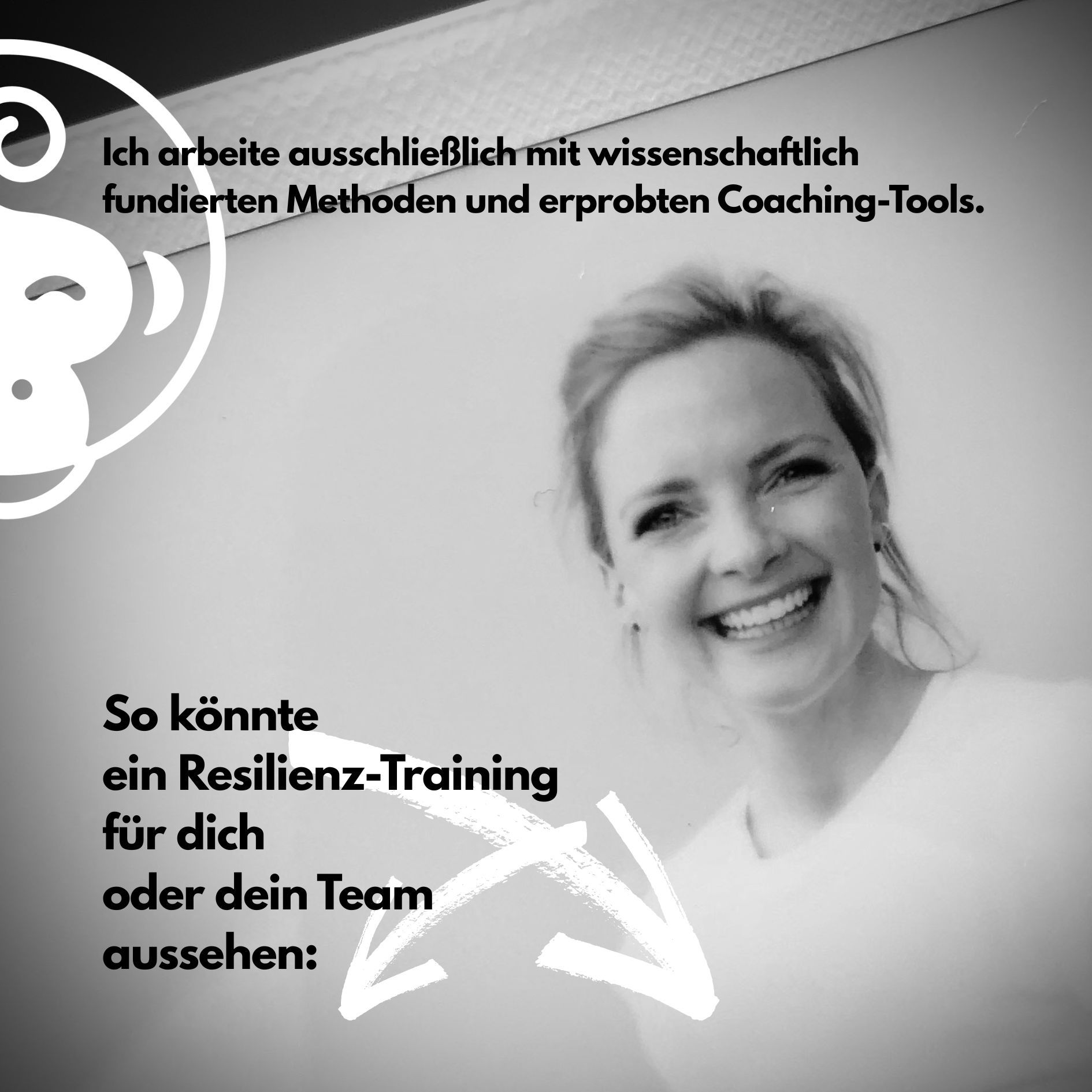 Ich arbeite ausschließlich mit wissenschaftlich fundierten Methoden und erprobten Coaching-Tools.
So könnte
ein Resilienz-Training
für dich
oder dein Team
aussehen: