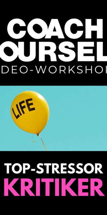 Der "Coach yourself-Videoworkshop" für alle, die beim Resilienz-Test ermittelt haben, dass ihr TOP-STRESSOR der innere Kritiker ist. 