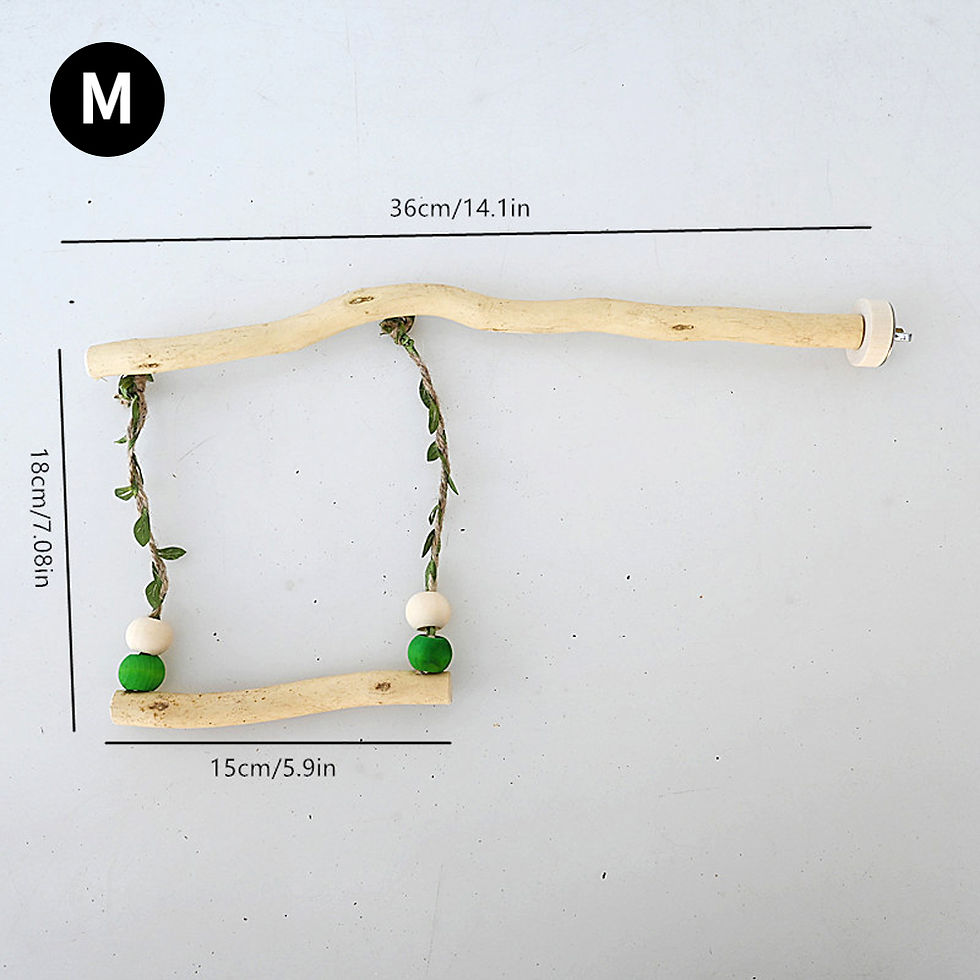 Thumbnail: Wood Parrot Stand Pole Swing Toy 