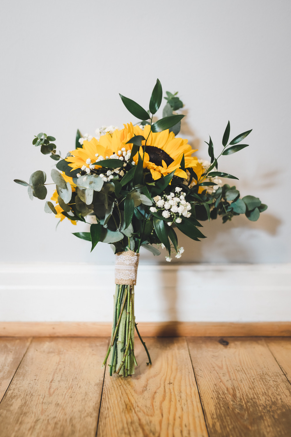 sunflower wedding bouquet