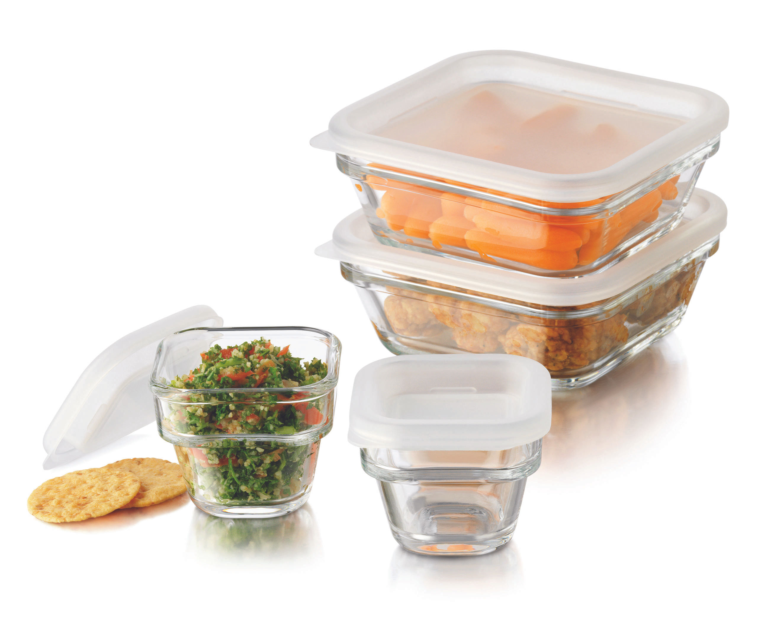 Jgo de Refractarios Save'n Store 8 pzas  Libbey