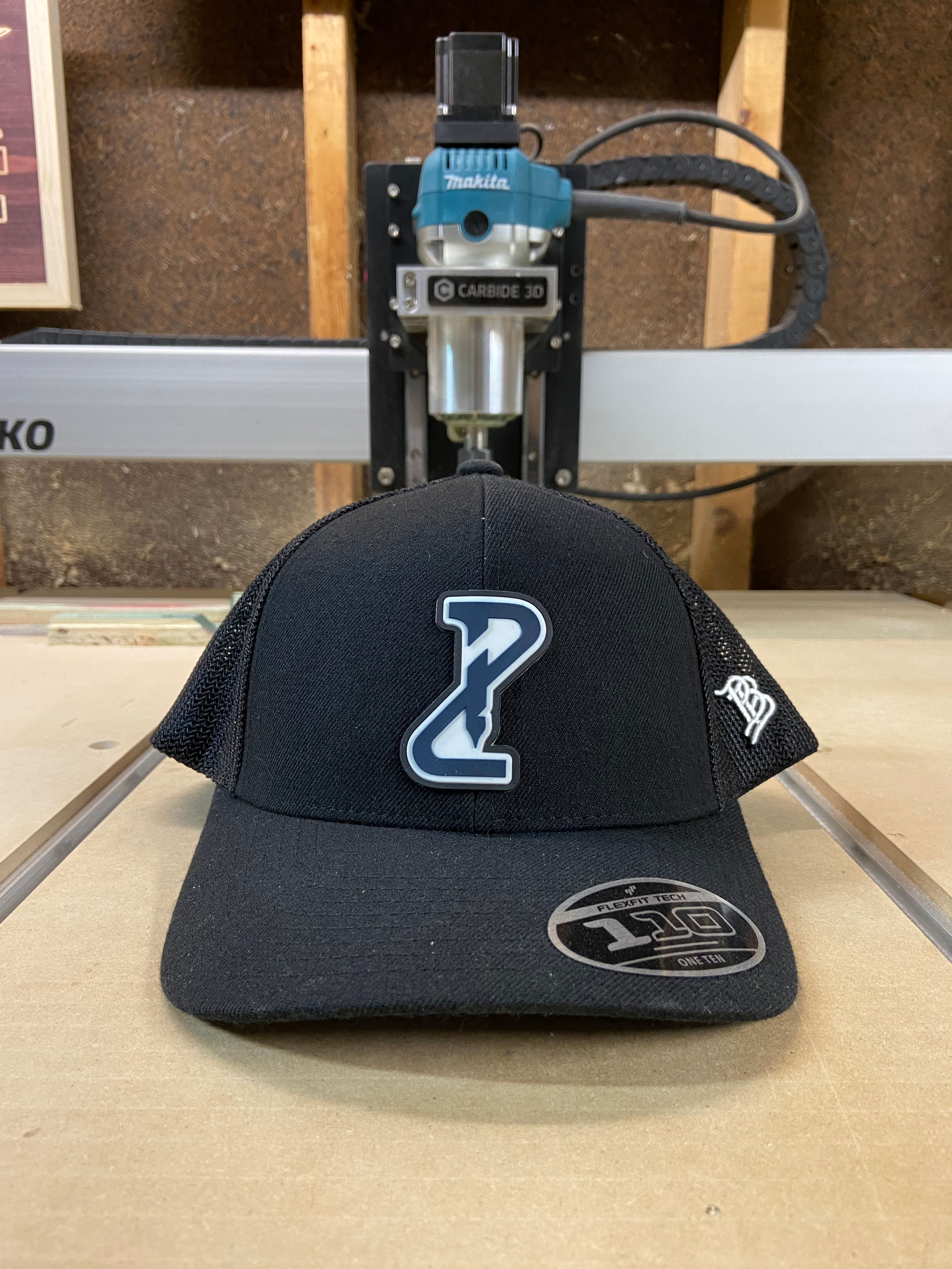 PC FlexFit Black Trucker Snapback - Monogram