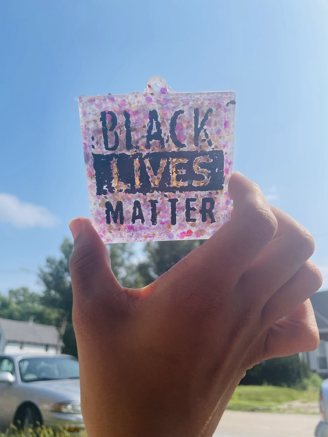 BLM keychain Pendant