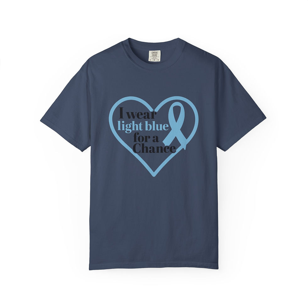 Thumbnail: Light Blue🩵I Wear [Color] for a Chance — Awareness Fundraiser Shirt