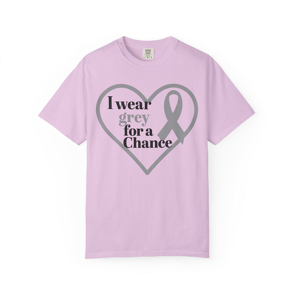 Thumbnail: Grey 🩶I Wear [Color] for a Chance — Awareness Fundraiser Shirt
