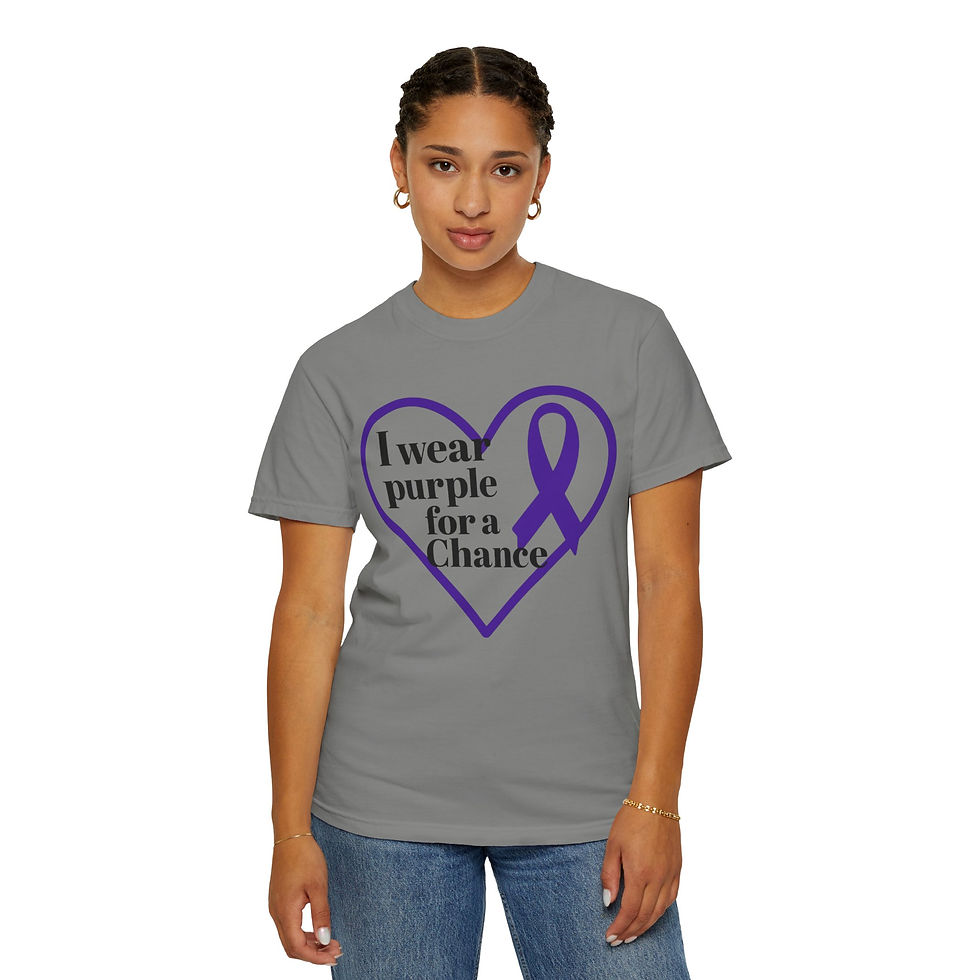 Thumbnail: Purple💜I Wear [Color] for a Chance — Awareness Fundraiser Shirt