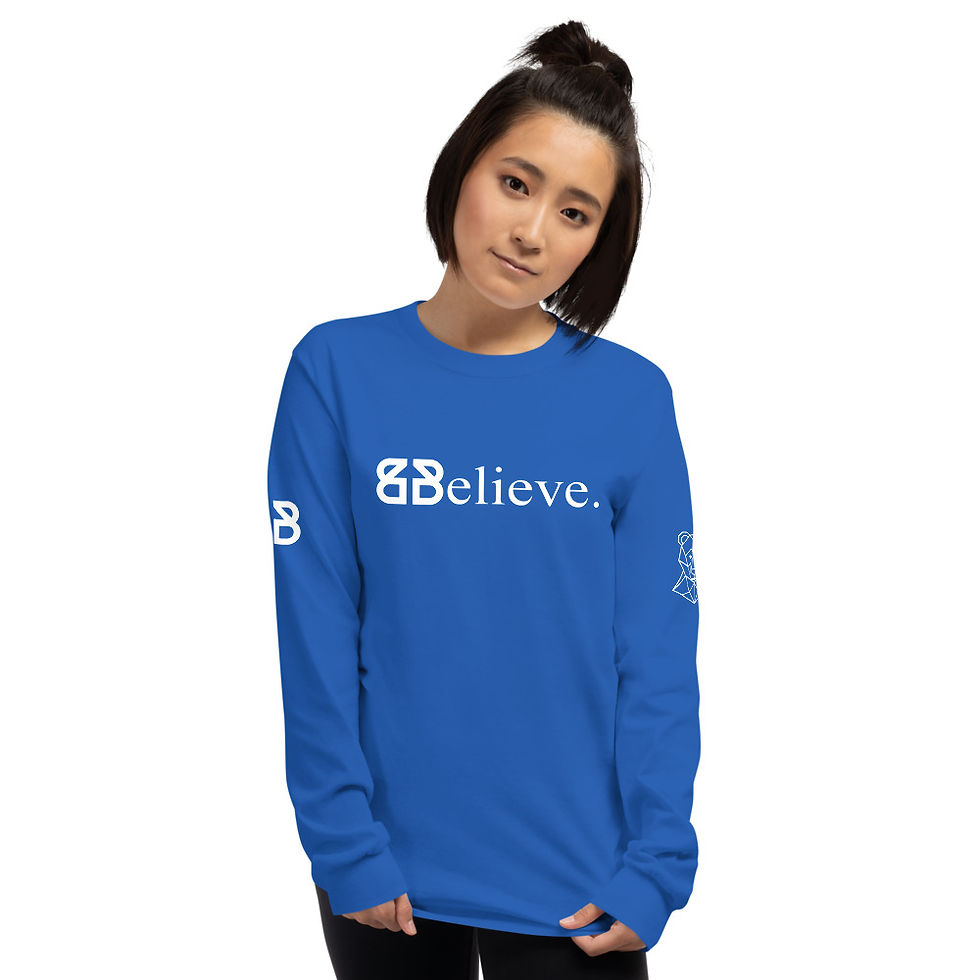 Thumbnail: BBM- BELIEVE. Men’s Long Sleeve Shirt