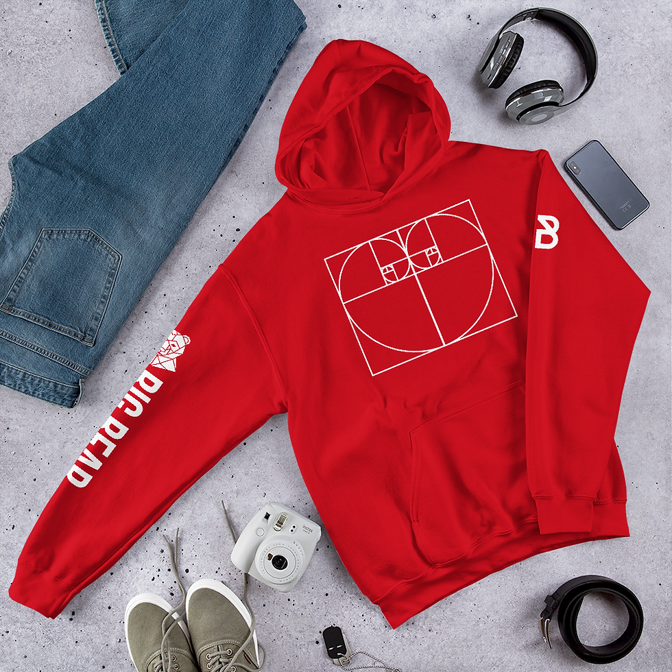 Thumbnail: BBM Fibbonacci Heart Unisex Hoodie