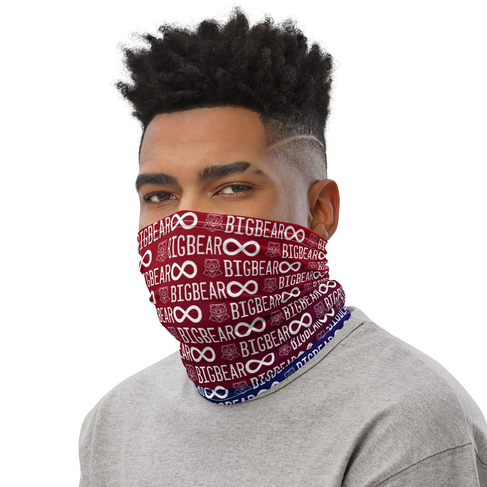 Thumbnail: BBM RED/BLUE Neck Gaiter (Mask) 