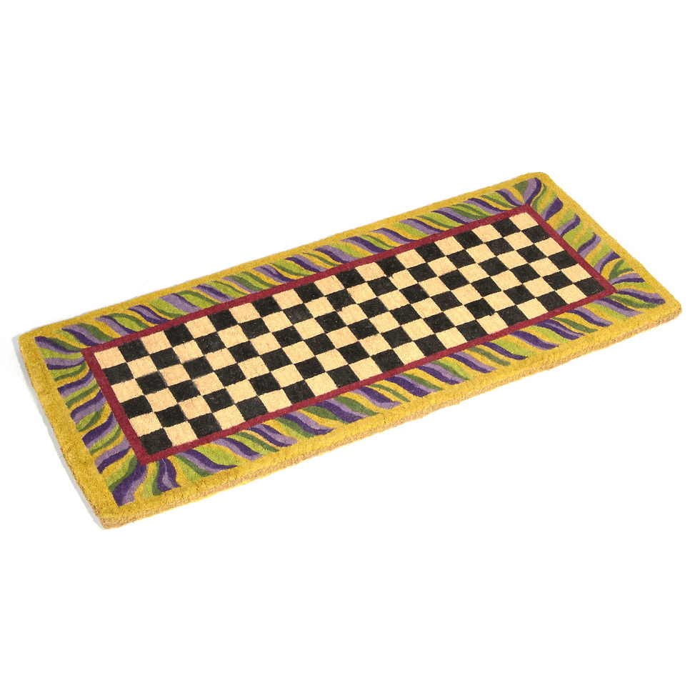 MacKenzie-Childs Courtly Check Double Door Entrance Mat