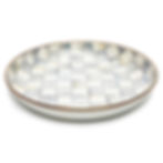 Mackenzie-Childs Sterling Check, Grey and White Checked Enamel Abundant Bowl