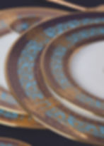 Haviland: Salon Murat in Bleu Ciel/Or