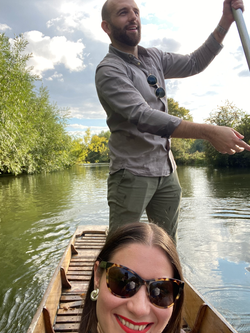 Punting in Oxford for Lydia and Iain's engagement celebrations