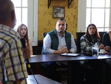 Secretario general de Gobierno, José Saúl González Núñez, visita Vizcaíno y Santa Rosalía