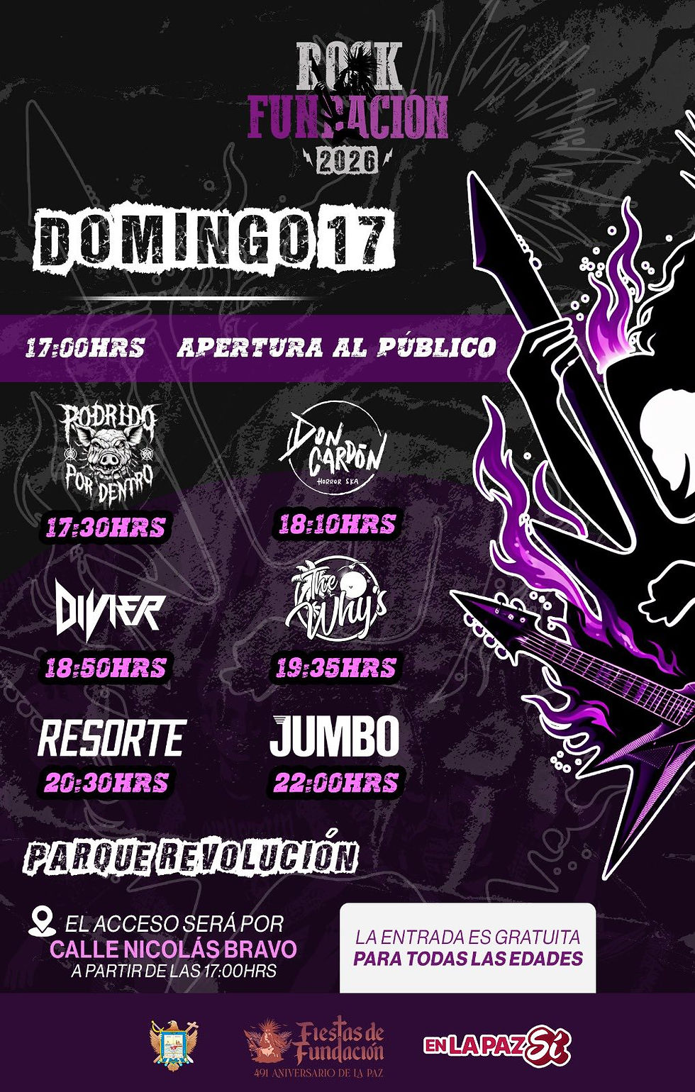 Festival Rock Fundación 2026 en La Paz