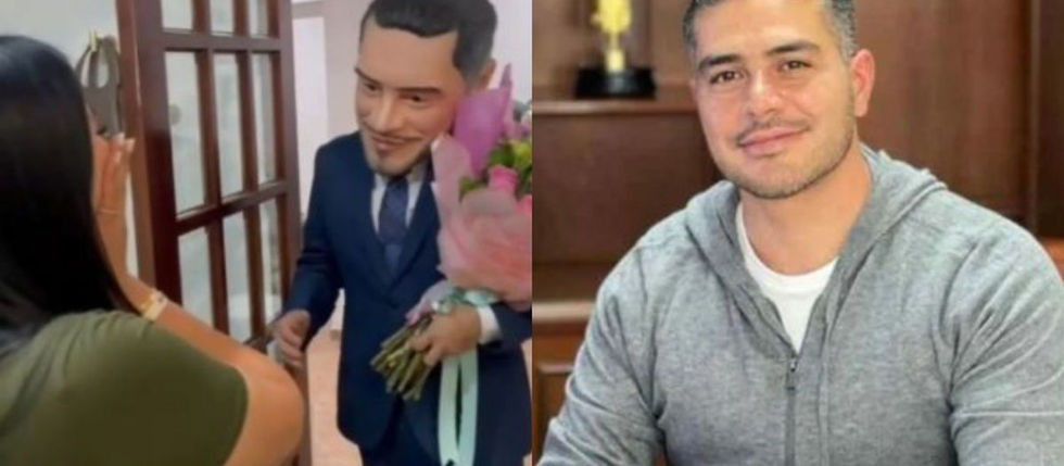 Video viral de botarga de Omar García Harfuch en Los Cabos