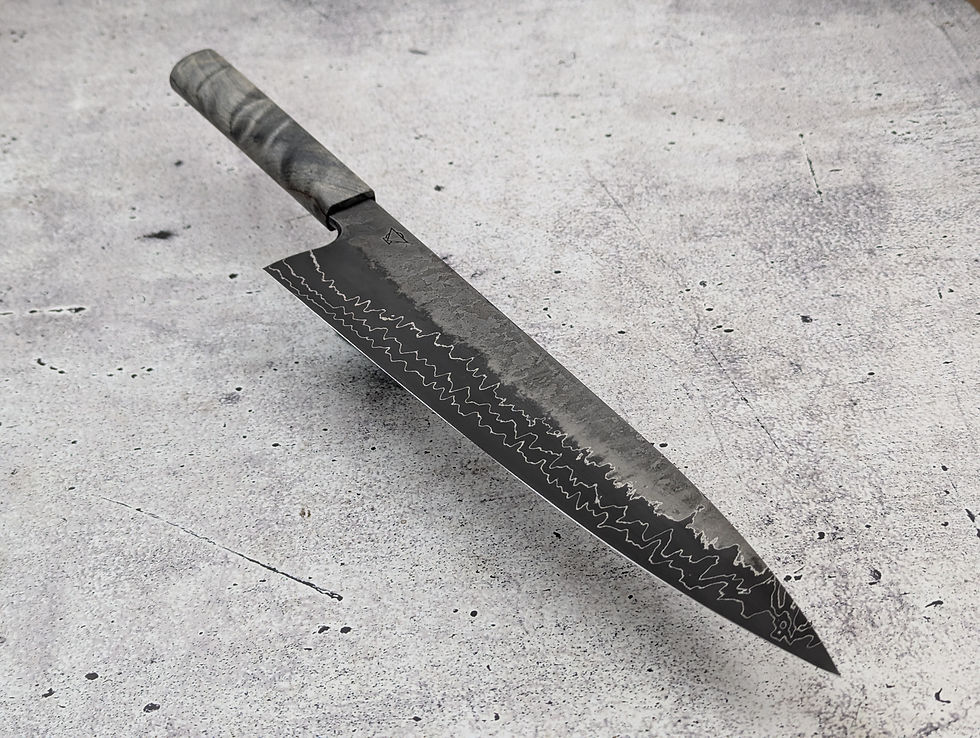 Thumbnail: Gyuto 260x60mm Grey Masur Poplar