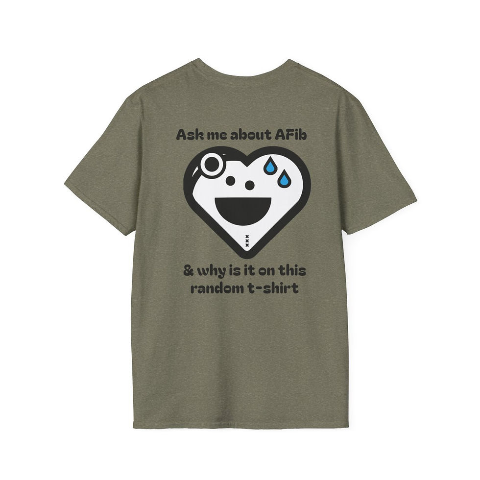 Thumbnail: "Random AFib" Unisex Softstyle T-Shirt