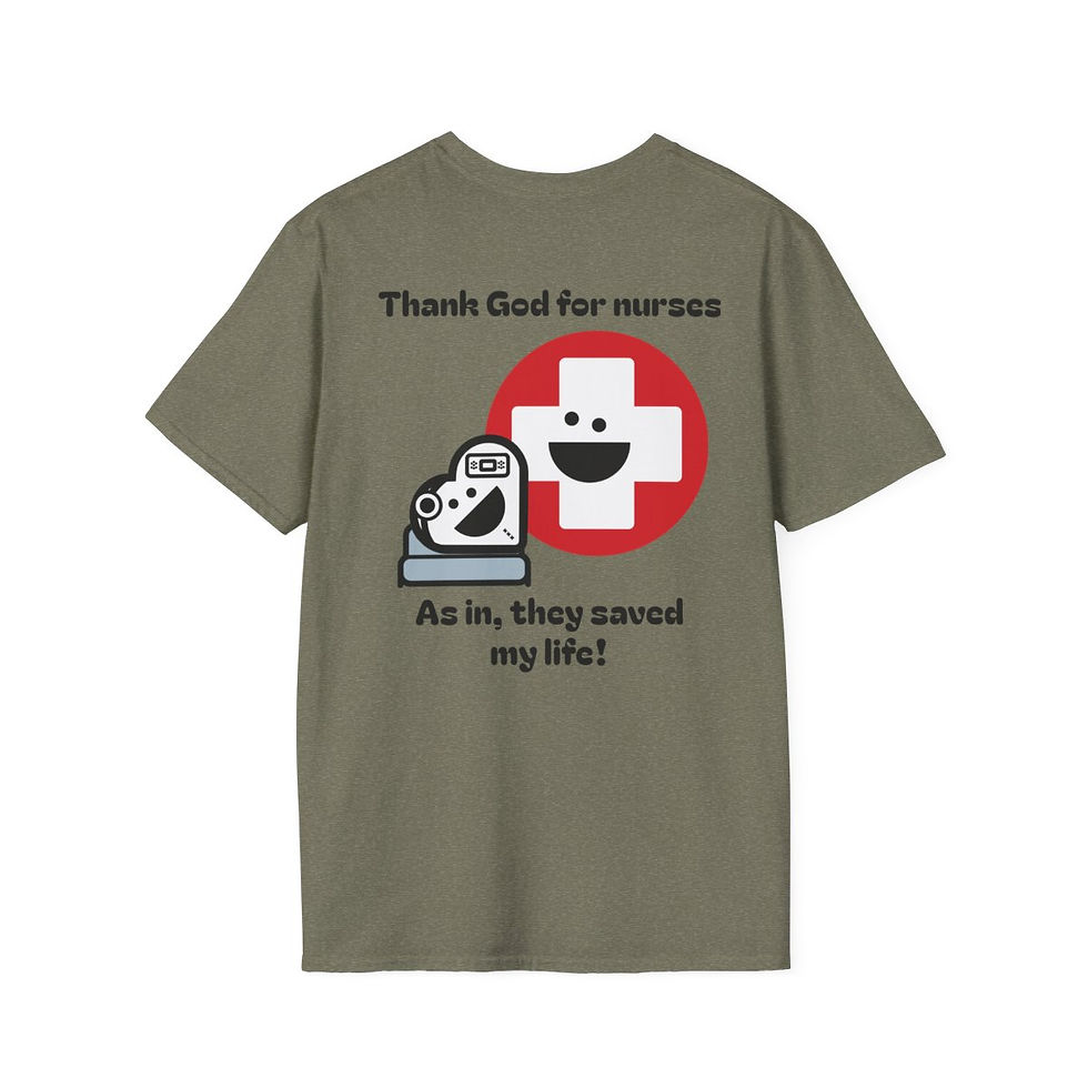 Thumbnail: "Thank God for Nurses" Unisex Softstyle T-Shirt